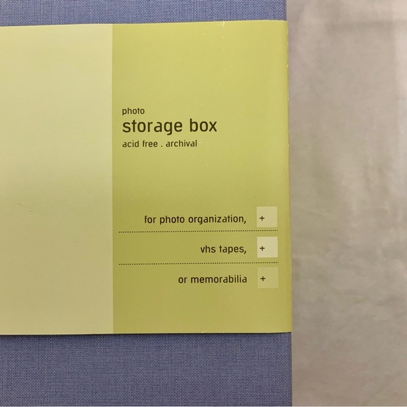 Photo Storage Box Acid Free Archival Light Blue Target NWT - Picture 2 of 16